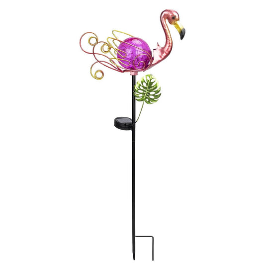 Solar-Powered Flamingo Stake Lights Solar Flamingo Stake Lights Outdoor Waterproof LED Flamingo Lights For Garden Lawn And Patio - RS6147