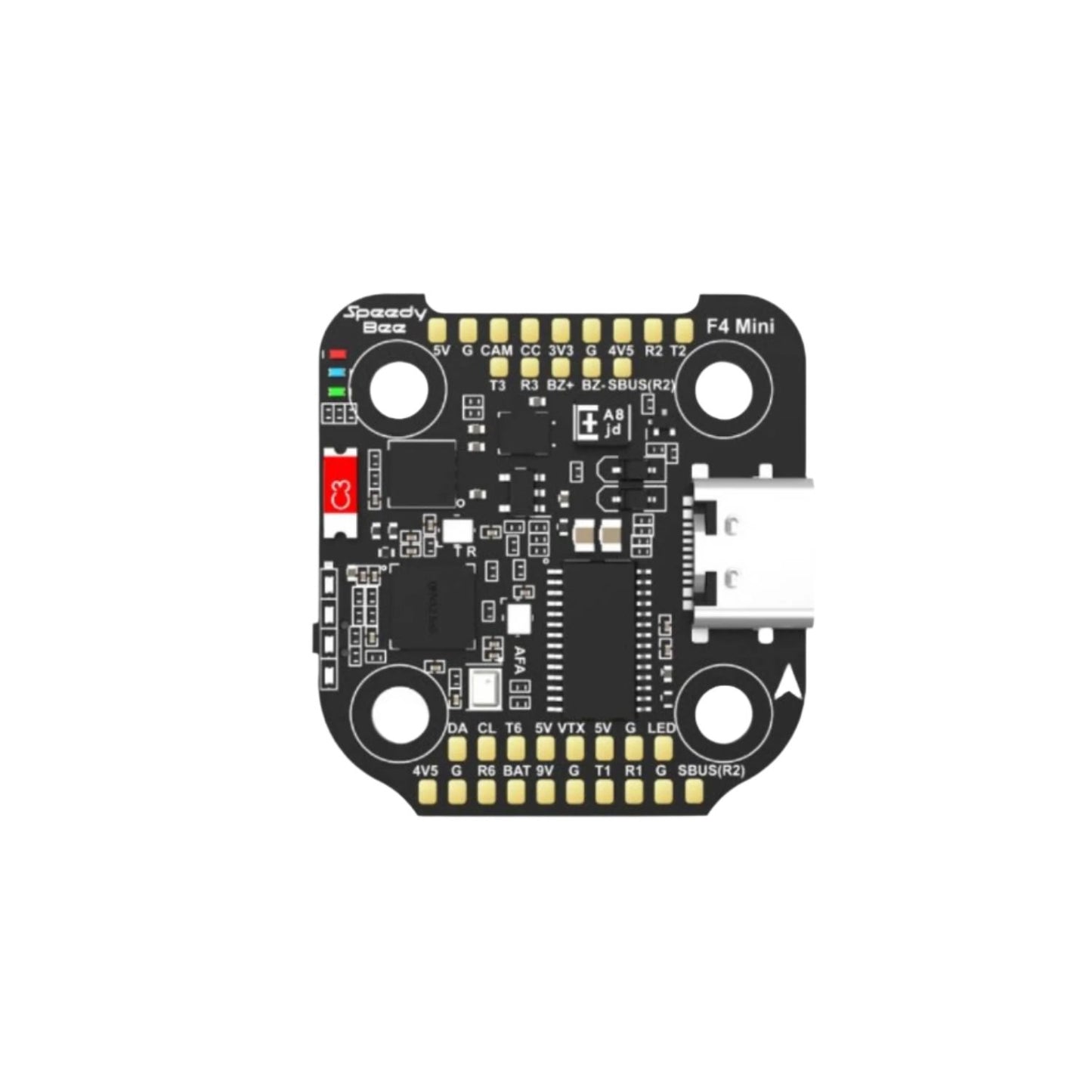 SpeedyBee F405 Mini Flight Controller BLS 35A 20×20 Stack F405 Flight Controller With BLHeli_S ESC Compact Flight Controller For Drones Lightweight Flight Controller For FPV Racing Easy-to-install and Configure Flight Controller - RS7363