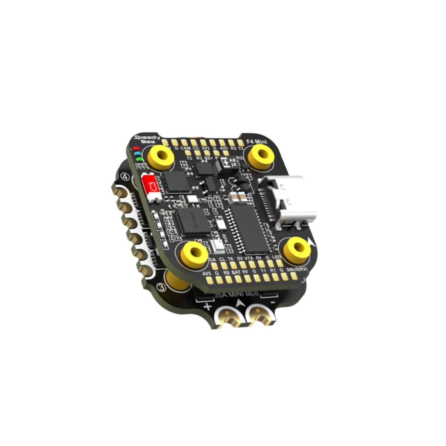 SpeedyBee F405 Mini Flight Controller BLS 35A 20×20 Stack F405 Flight Controller With BLHeli_S ESC Compact Flight Controller For Drones Lightweight Flight Controller For FPV Racing Easy-to-install and Configure Flight Controller - RS7363