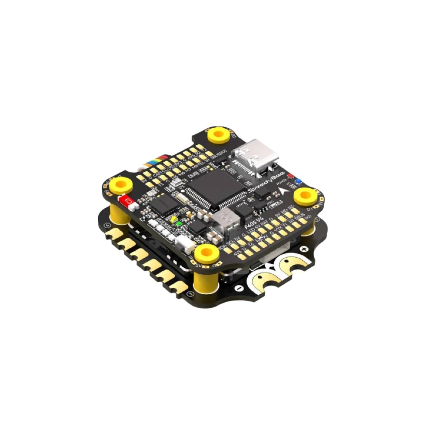 SpeedyBee F405 V4 Flight Controller 55A BLHeli_S ESC 30x30 Flight Controller FC&ESC Stack High-Performance FPV Flight Controller and ESC Powerful FPV Flight Controller With 55A ESCs STM32F405 MCU-Powered FPV Flight Controller - RS7364