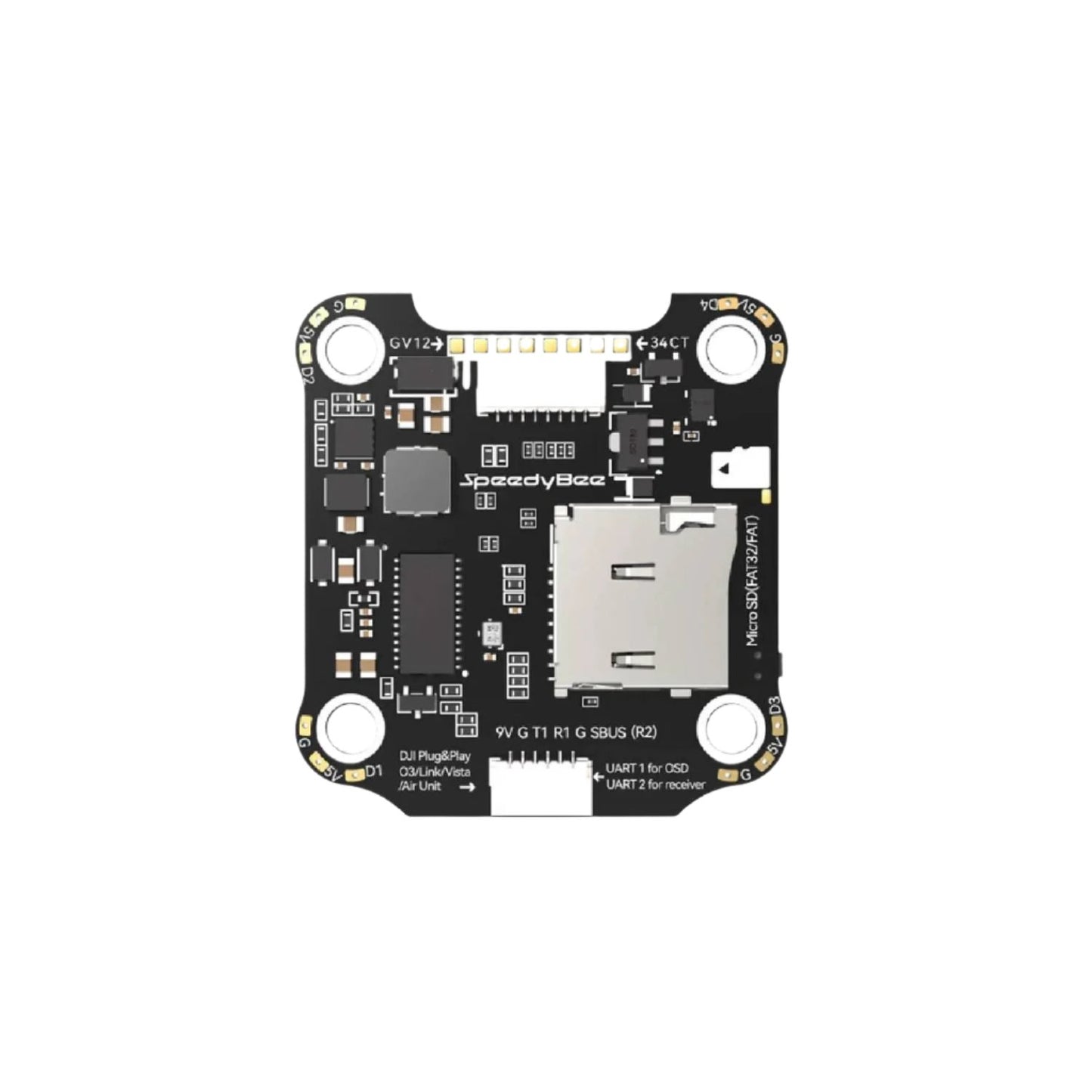 SpeedyBee F405 V4 Flight Controller 55A BLHeli_S ESC 30x30 Flight Controller FC&ESC Stack High-Performance FPV Flight Controller and ESC Powerful FPV Flight Controller With 55A ESCs STM32F405 MCU-Powered FPV Flight Controller - RS7364