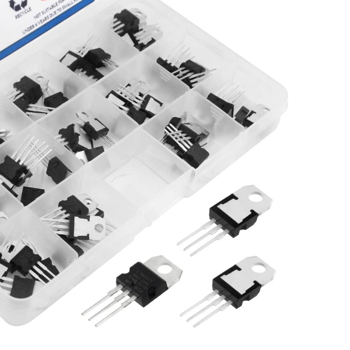 Basic Transistor Kit T0-220 70pcs 14 Values Transistor Kit Three Terminal Voltage Regulator ...