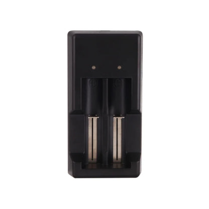 Tomo V6-2 Dual USB Battery Charger Dual Slots Intelligent Battery Charger Tomo Battery Charger For AA / AAA / 18650 / 17650 / 16340 / 14500 / 10500 Batteries - Black - RS3856