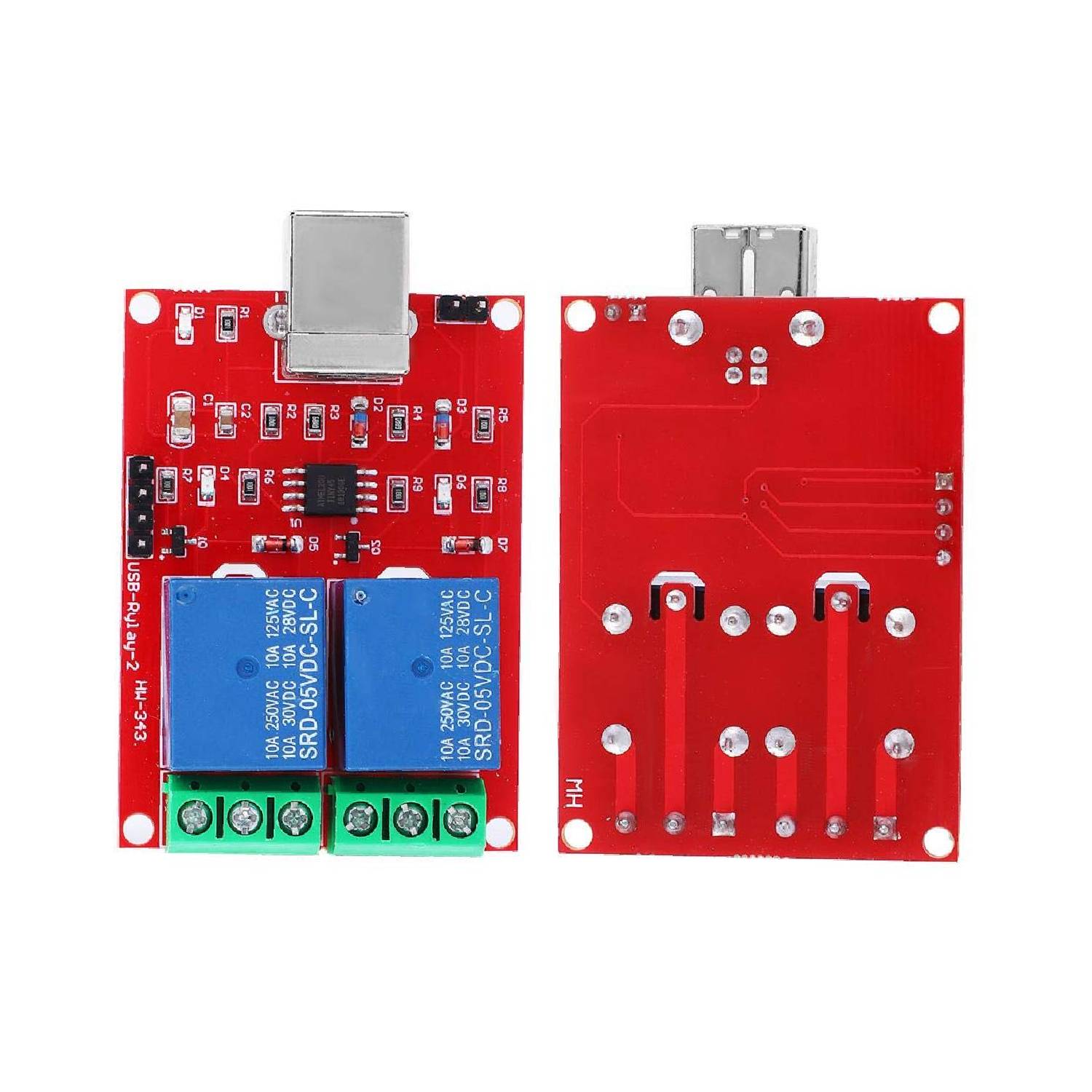 USB 2-Channel Relay Module 5V USB Control Switch PC Intelligent – REES52