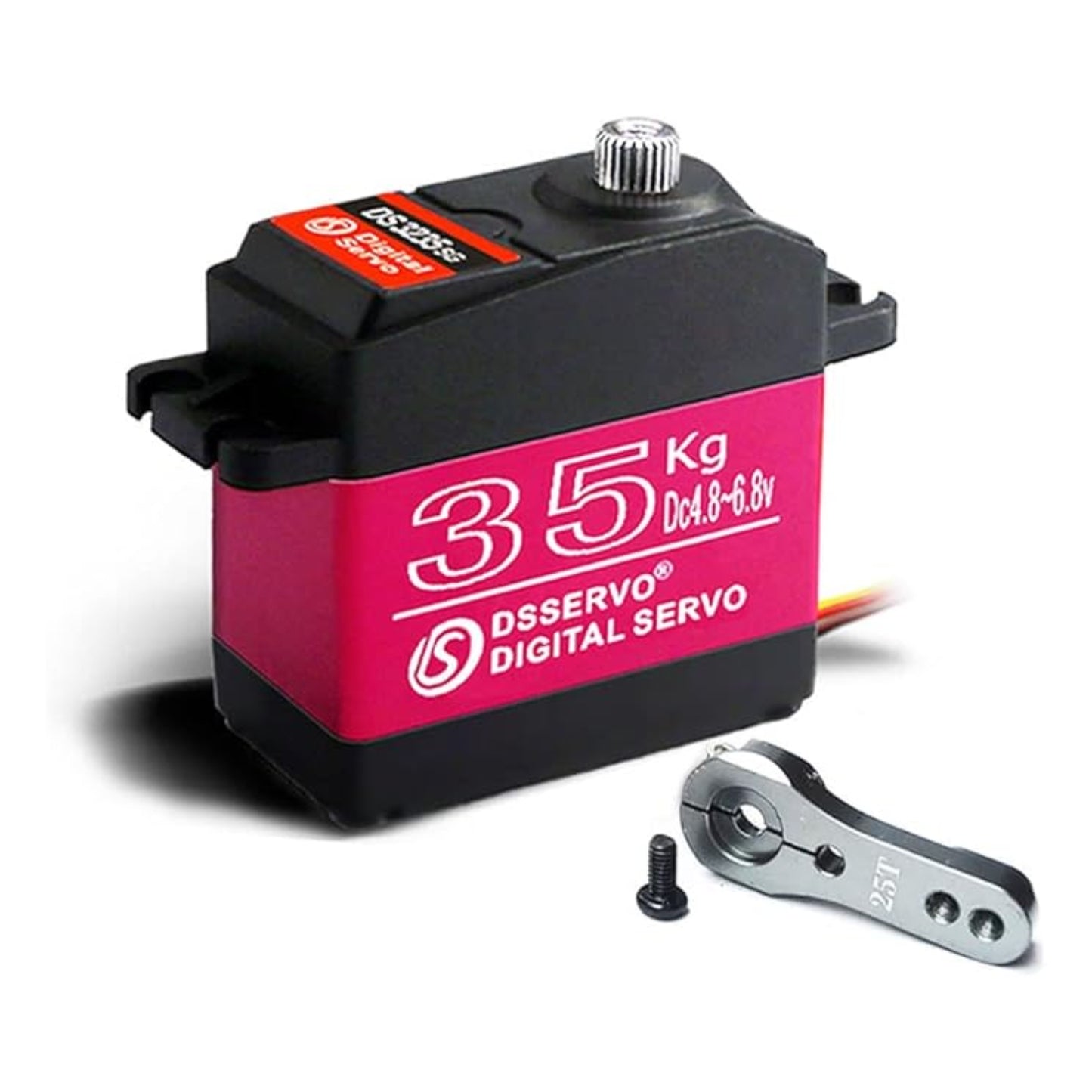 DSServo DS3235 35KG Waterproof Servo High Speed Metal Gear Servo 180°,  270° (Optional) Degree Rotation Servo 35Kg High Torque Digital Servo  For 1/8 1/10 RC Cars