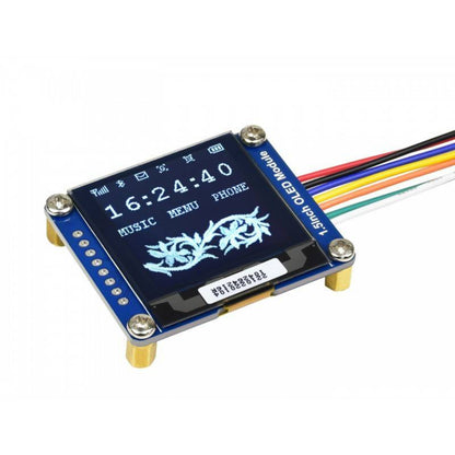 Waveshare 1.5" OLED Display Module 1.5" 128x128 Pixel OLED Display With 16 Gray Scales, And SPI/I2C Interface Compatible With Raspberry PI Perfect For Embedded Projects - RS2985/RS3711