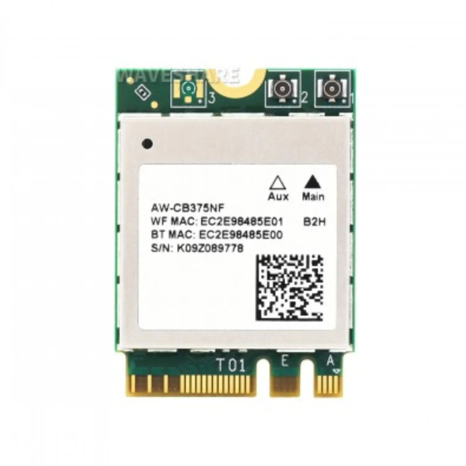 Waveshare AW-CB375NF dual band WiFi 5 Bluetooth 5.0 module