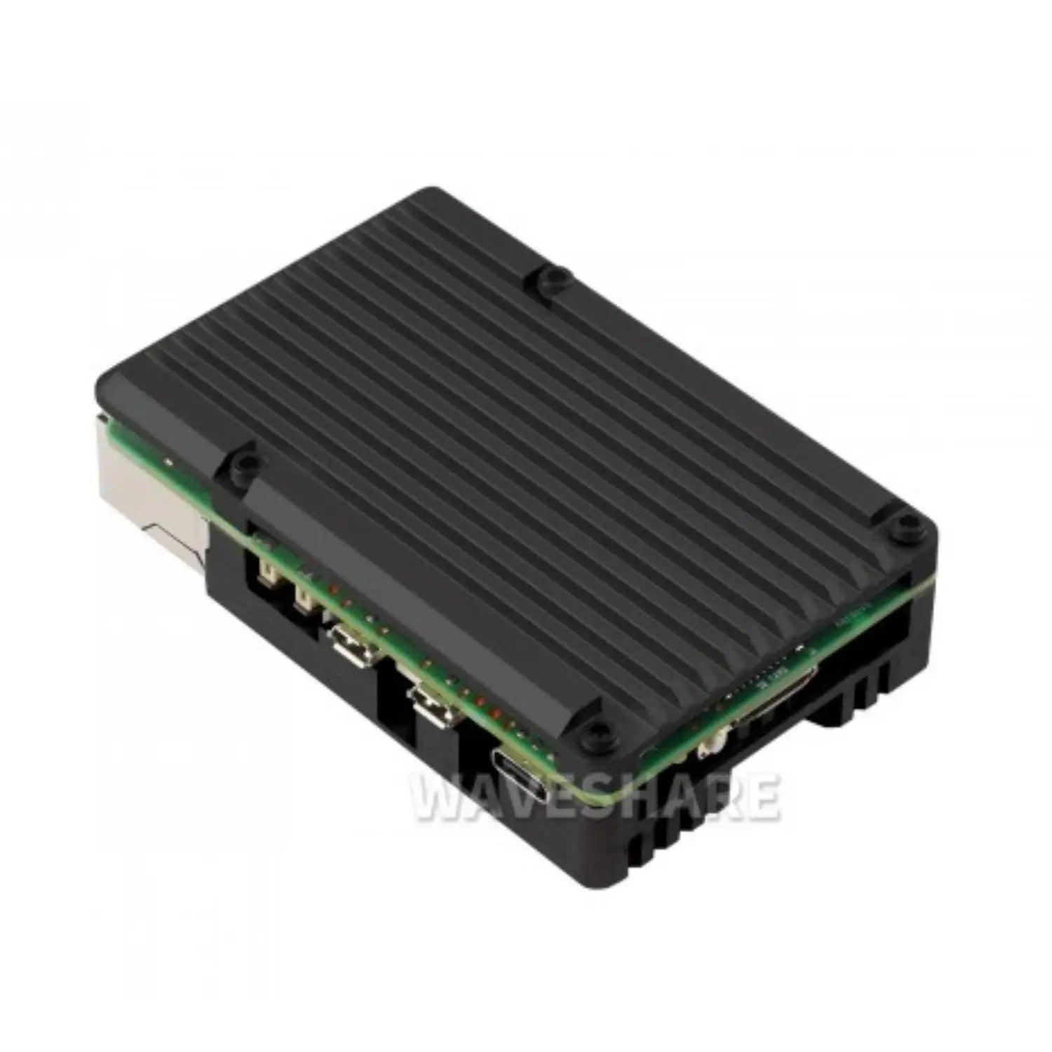 Waveshare aluminum alloy case with dual fans for Raspberry Pi 5

