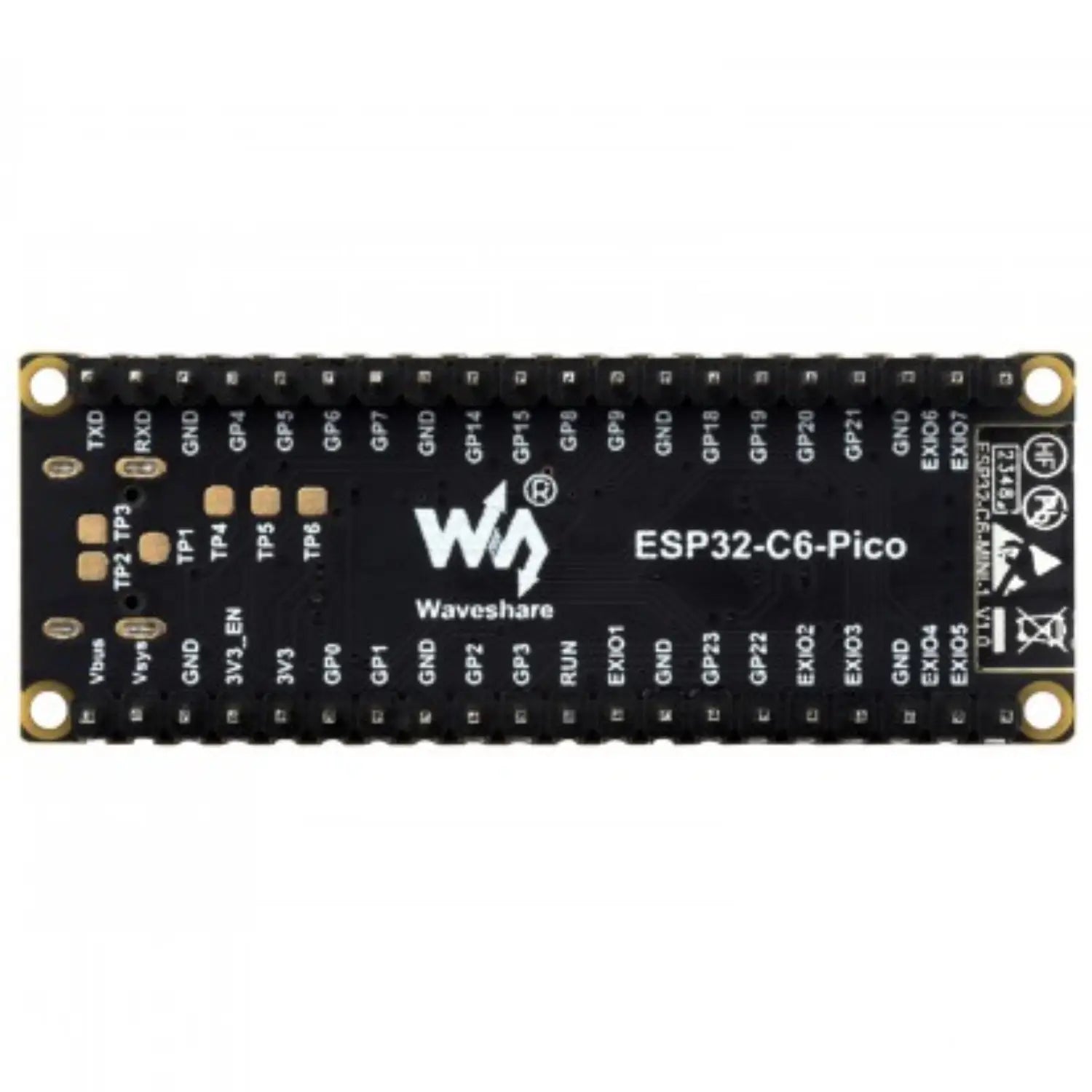 Waveshare ESP32-C6 module ready-to-use with soldered header