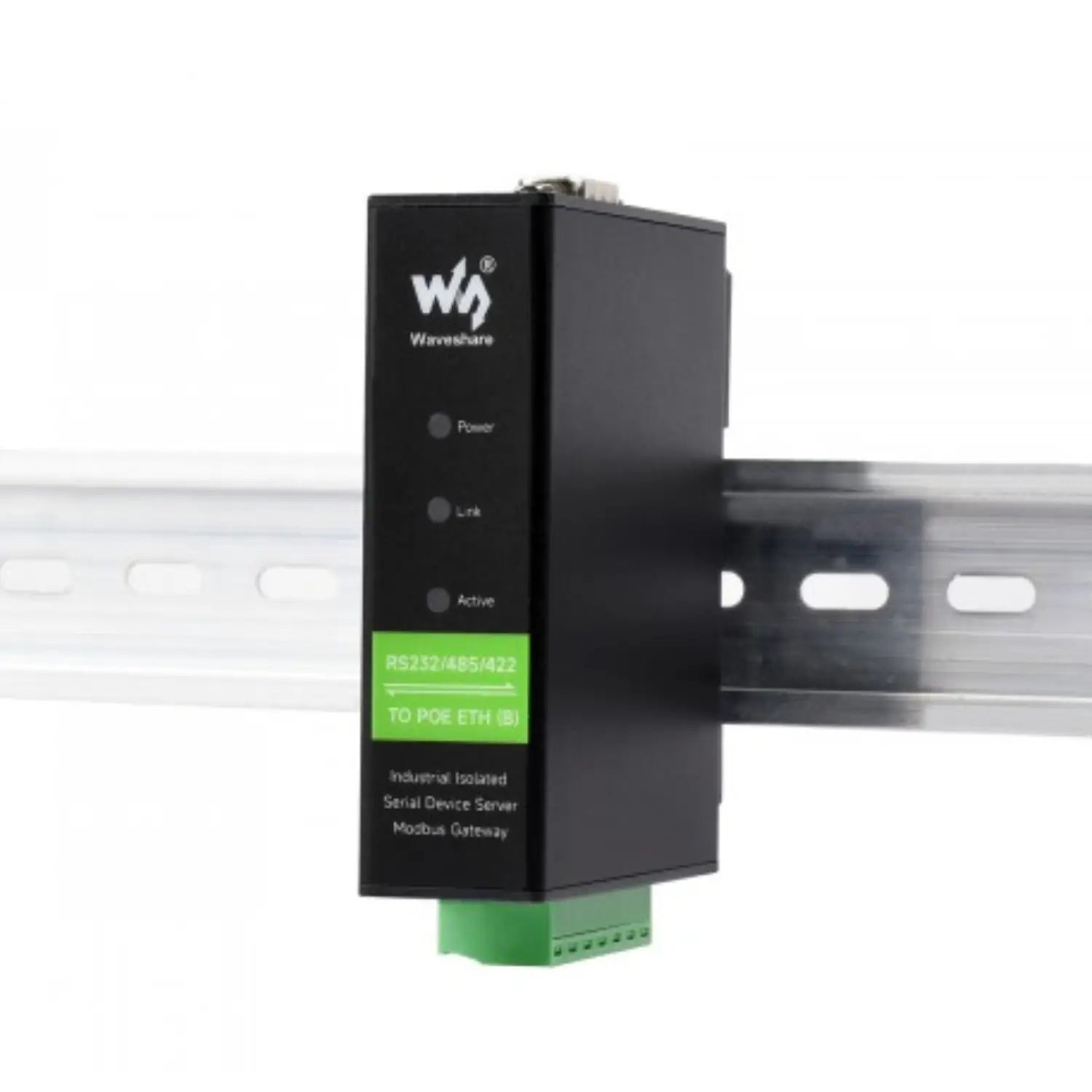 Rail-mounted IoT serial converter