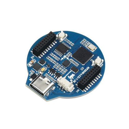 Waveshare RP2040 MCU Board, With 1.28inch Round LCD, Accelerometer and Gyroscope Sensor Onboard 6-axis IMU Sensor, USB-C Connector - RS5906