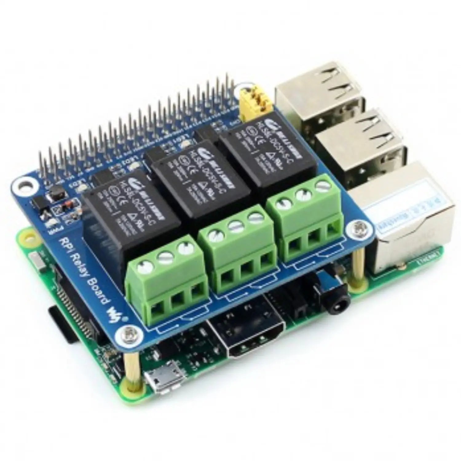 Waveshare relay board for Raspberry Pi 4