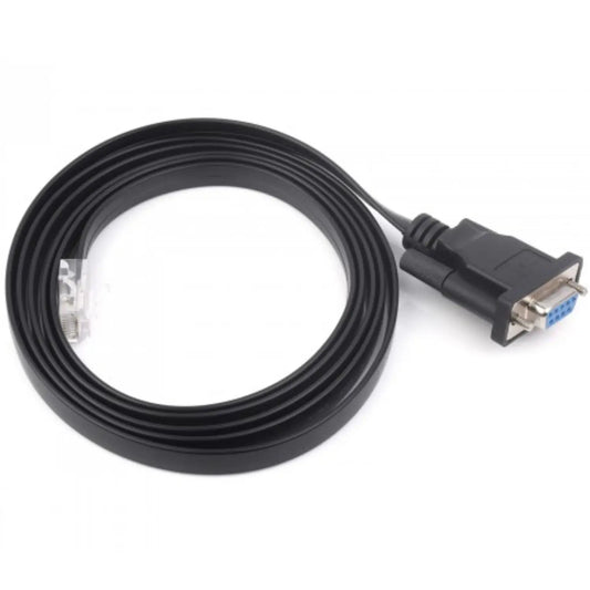 Waveshare 1.8m Length RS232 to RJ45 Console Cable DB9 Female to RJ45 Male Serial Ethernet Console Cable for Routers, Switches, Network Devices