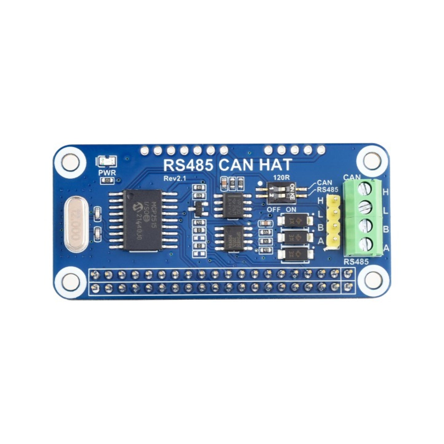 Waveshare RS485 CAN HAT Raspberry Pi RS485 CAN HAT RS485 CAN Expansion Board For Raspberry Pi 4B/3B+/3B/2B/B+/A+/Zero/Zero W/WH/Zero 2W - RS2940