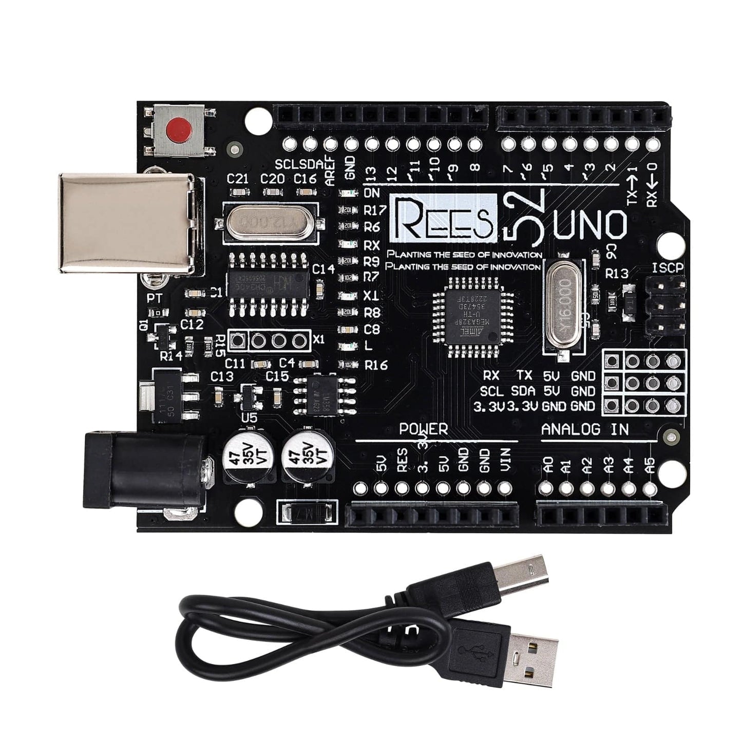 REES52 SMD UNO R3 Board Compatible with Arduino IDE