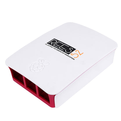 REES52 Raspberry Pi 3 Case Official Case for Raspberry Pi 3 Raspberry Pi 3 Enclosure - Red/White - RS5975