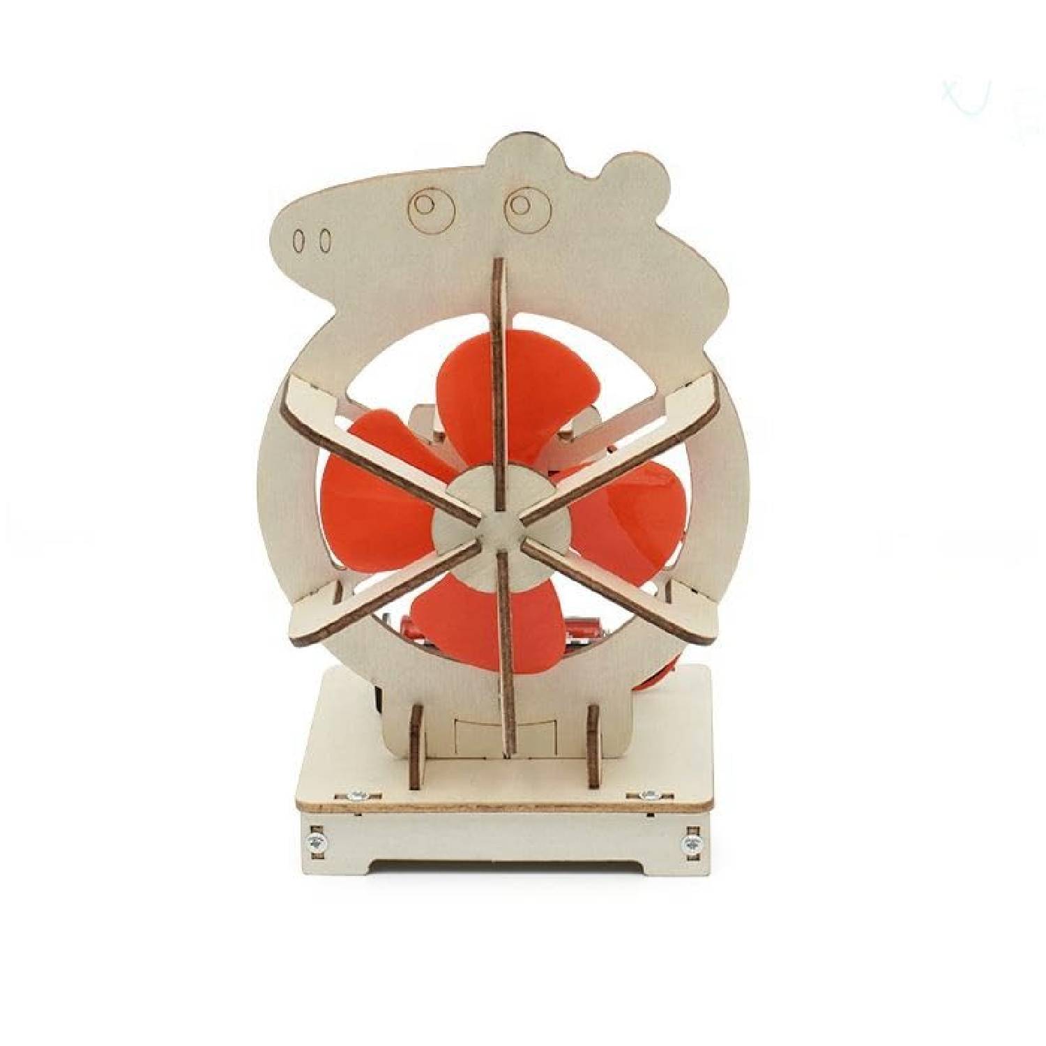 Wooden Sound Controlled Smart Fan STEM Kit DIY Sound-Controlled Smart Fan STEM Kit Build Your Own Quiet Cooling Solution For Learn Science & Engineering - RS6454