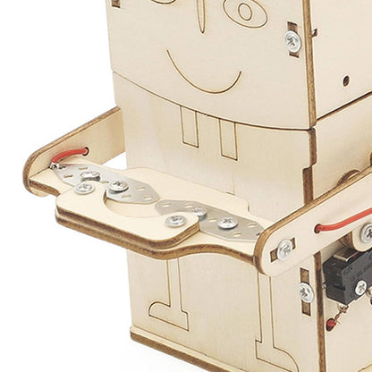 Wooden Coin Eating STEM Kit DIY Wooden Coin Eating Robot Kit DIY Coin Eating Robot Kit DIY Science Project Kits Build Your Own Coin-Devouring Machine- RS6346