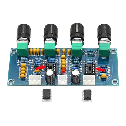 YTGOOD XH-A901 NE5532 Tone Board Preamplifier Preamp With Treble Bass Volume Adjustment Pre-Amplifier Tone Controller For Amplifier Board Car Audio Preamplifier With Volume Control - RS2588