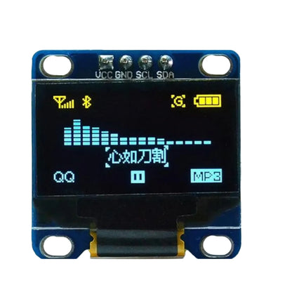 0.96 Inch I2C OLED Display 2.44cm Blue OLED Display Module 4-Pin 128x64 Pixel I2C OLED Display Module For Arduino and Raspberry Pi Projects - AA139