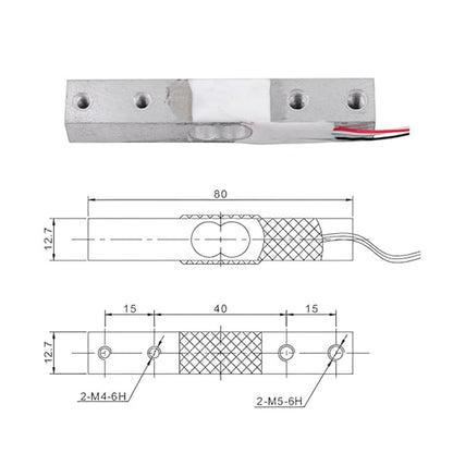 YZC-133 20kg Weighing Sensor 20KG Load Cell Sensor 20KG Weighting Load Cell Sensor With Wire Durable And Accurate 20kg Load Cell Sensor For Kitchen Scales - AB097/RS202