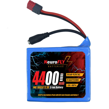 NeuroFLY 11.1V 4400mAh 18650 Li-Ion Battery Pack
