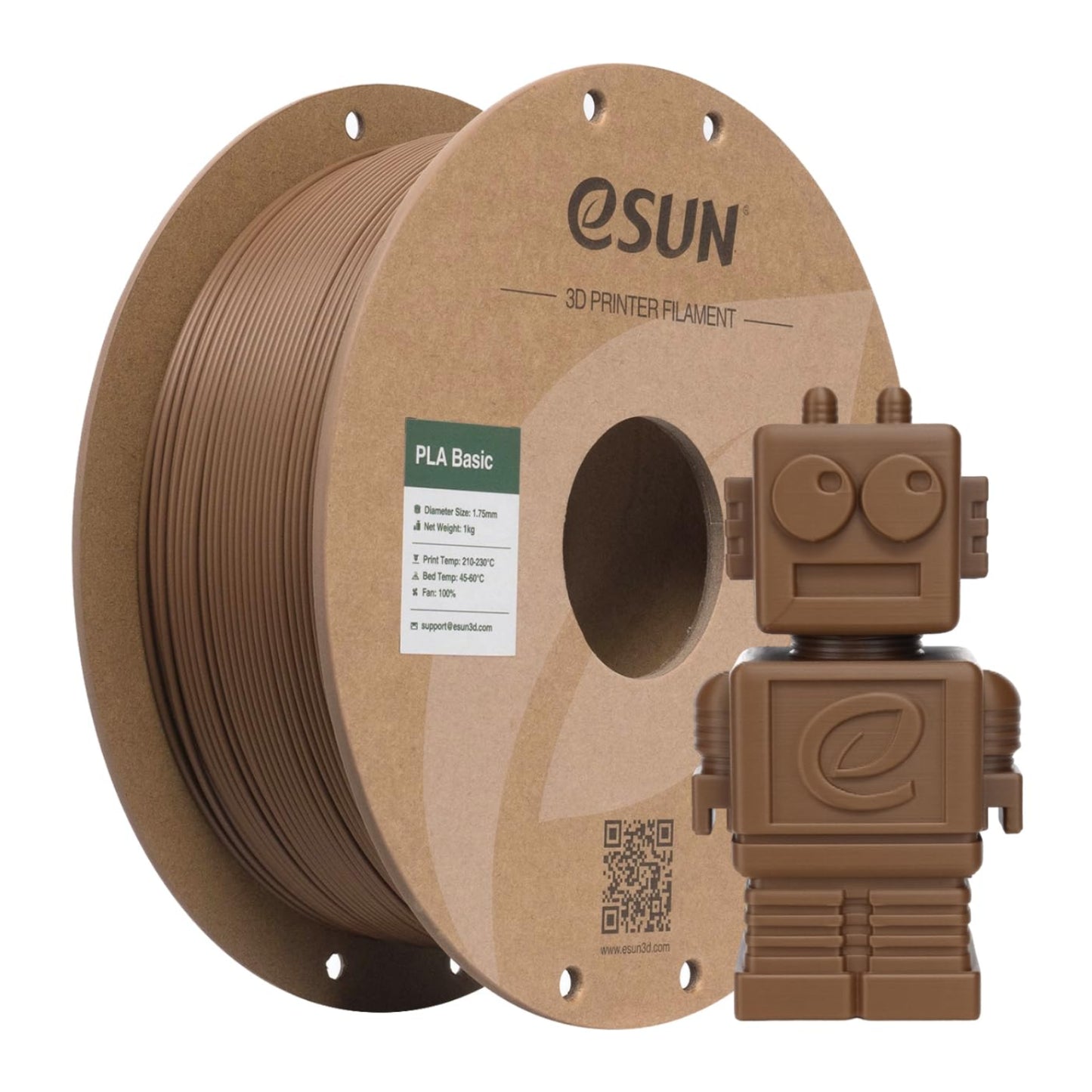 eSUN PLA-Basic 1.75mm Brown Filament