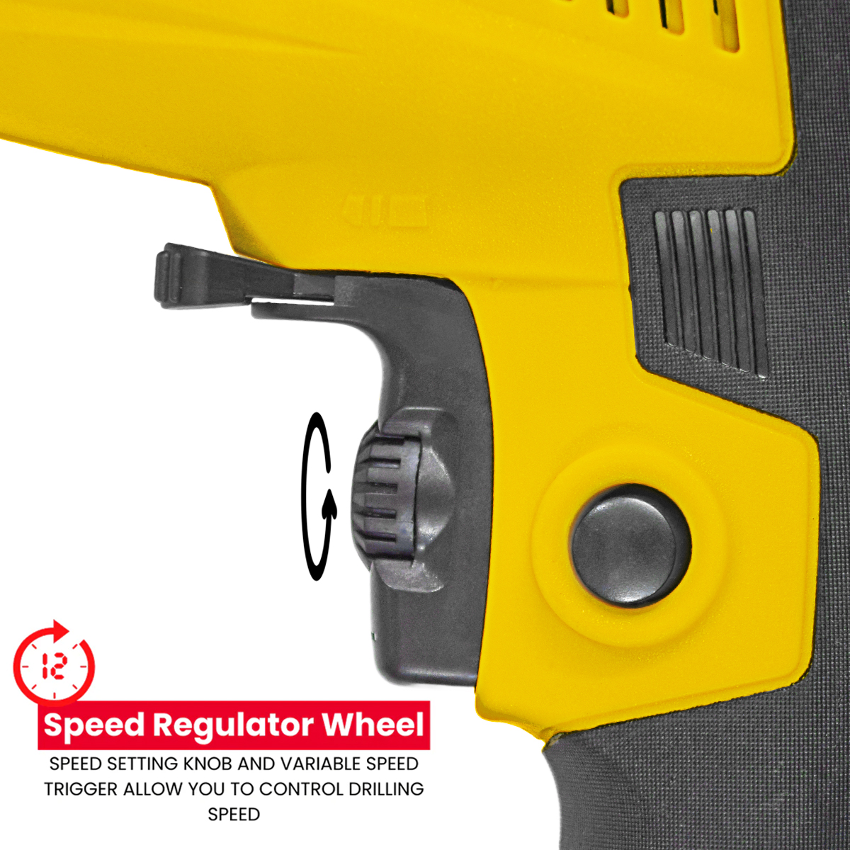 GripX 1200W Heavy-Duty Electric Drill Machine