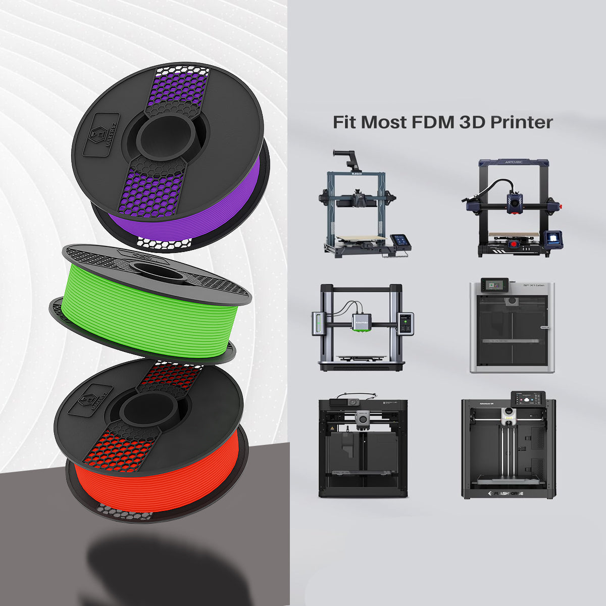 MAKER52 HS PLA+ Filament - 1.75mm High-Strength Premium 3D Printer Material - Mint Green - RS9413