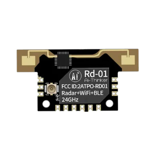 Ai-Thinker Rd-01 Human Body Sensor Module 24GHz Millimeter Wave Radar Module Induction Module/Radar +WiFi+BLE Module Non-Contact Human Presence Detection Sensor Millimeter Wave Radar For Smart Home Applications - RS5691