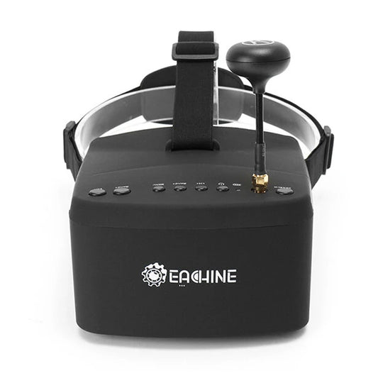 Eachine EV800 FPV Goggles 5 Inches 800x480 FPV Goggles 5.8G 40CH Raceband Auto-Searching Build In Battery Lightweight and Comfortable FPV Headset Affordable FPV Goggles Easy-to-Use FPV Goggles - Black - RS7262