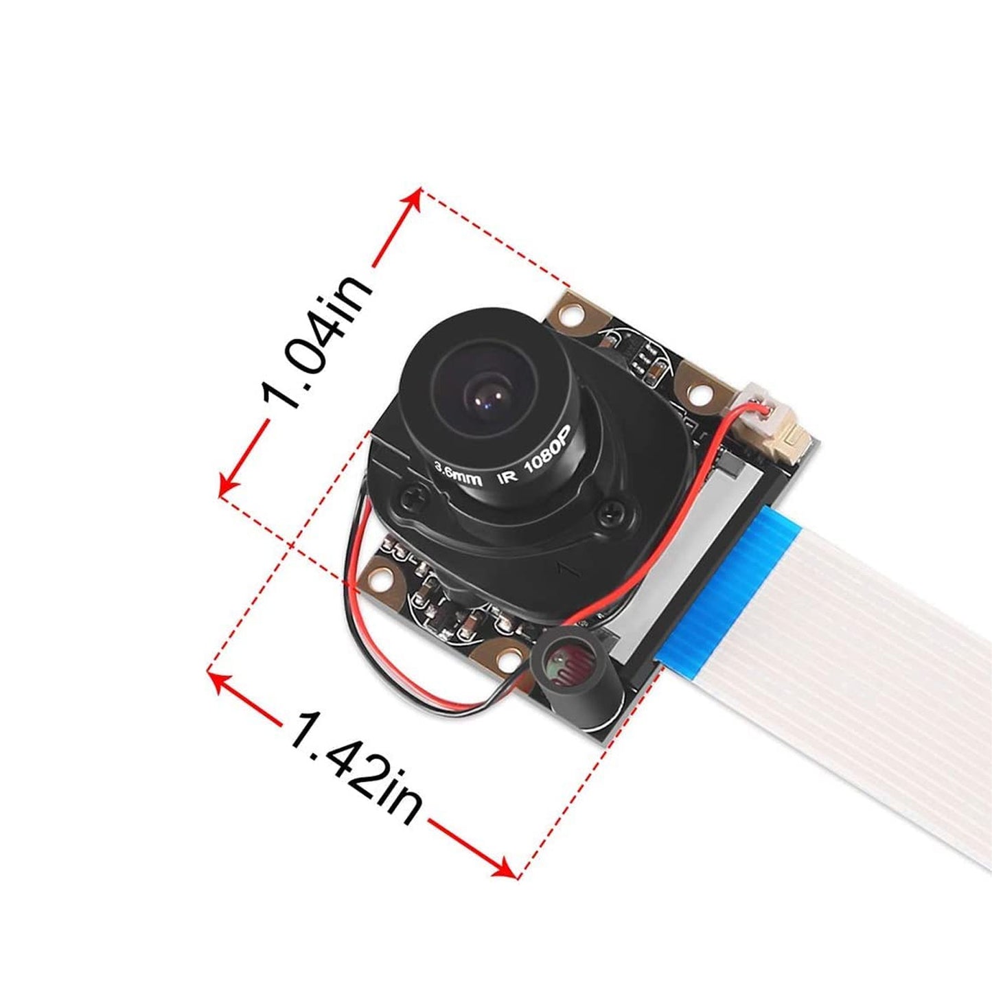 Raspberry Pi OV5647 Camera 5MP 1080P IR-Cut Camera Module for Raspberry Pi 3/4 Raspberry Pi Camera Module with Manual Day/Night Mode High-Resolution IR-Cut Camera for Raspberry Pi Projects - RS2908