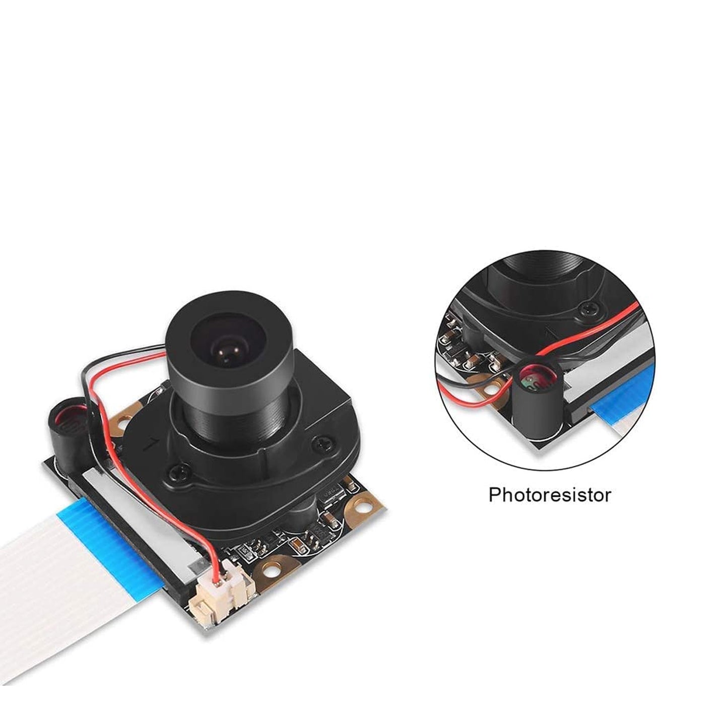 Raspberry Pi OV5647 Camera 5MP 1080P IR-Cut Camera Module for Raspberry Pi 3/4 Raspberry Pi Camera Module with Manual Day/Night Mode High-Resolution IR-Cut Camera for Raspberry Pi Projects - RS2908