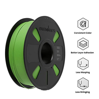 Numaker 1.75mm ABS Filament 3D Printing Filament ABS Filament 1kg High-Quality ABS Filament for Prototyping Durable 3D Prints With Grass Green ABS Filament Professional Grade ABS Filament For Industrial Use - Grass Green -  RS6825