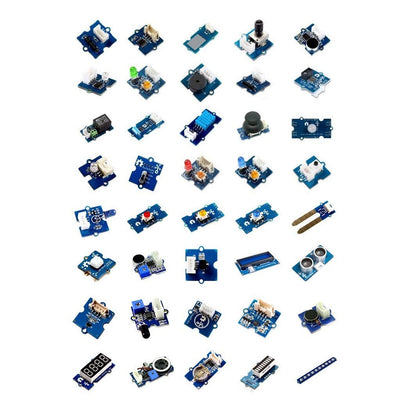 SeeedStudio 40-in-1 Sensor Starter Kit SeeedStudio Creator Kit Grove Gamma Kit DIY Electronics Kit With 40 Sensors All-in-One Sensor Kit For Makers and Educators Learn IoT and Programming With Grove Gamma - RS3113