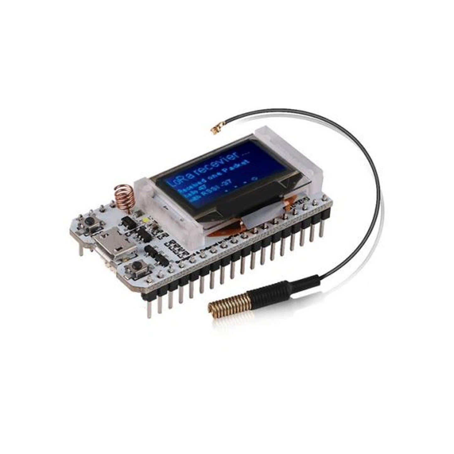 LoRa ESP32 OLED Display Board Bluetooth WIFI Board IoT Development Board Arduino Compatible Board Affordable ESP32 IoT Development Board with OLED Display, Wireless Connectivity, and Arduino IDE- RS3539