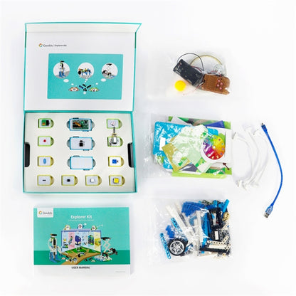 ELECROW-Crowbits-13 Sensors Explorer Kit Lego Compatible Electronics Kit For Children Creative Project Toys With Sensors Educational Coding Kit For Kids Hands-on Learning Toys For Children - RS7202