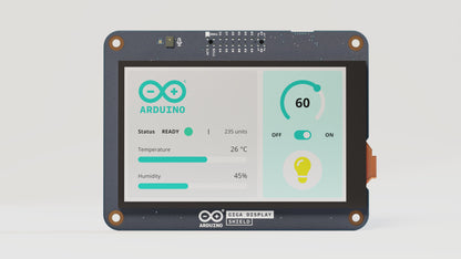 Official Arduino GIGA Display Shield with Capacitive Touch, 3.97-inch IPS Screen, and GIGA R1 WiFi Compatibility, Add GUI and Camera Interface - RS8606