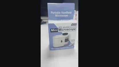 80X Zoom LED Lighted Portable Handheld Microscope Small Pocket Microscope For Ages 5-12 Years Old kids