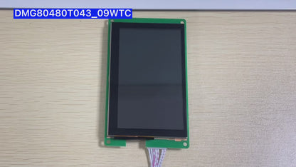 DWIN DMG80480T043_09WTC LCD Display 4.3 Inch WVGA Capacitive Touch HMI LCD Display For Embedded Systems