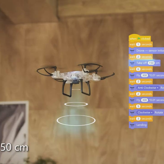 S1 Scratch UAV Drone – mini transparent quadcopter with 6-axis gyro, propeller guards, and USB rechargeable battery for beginners and hobbyists