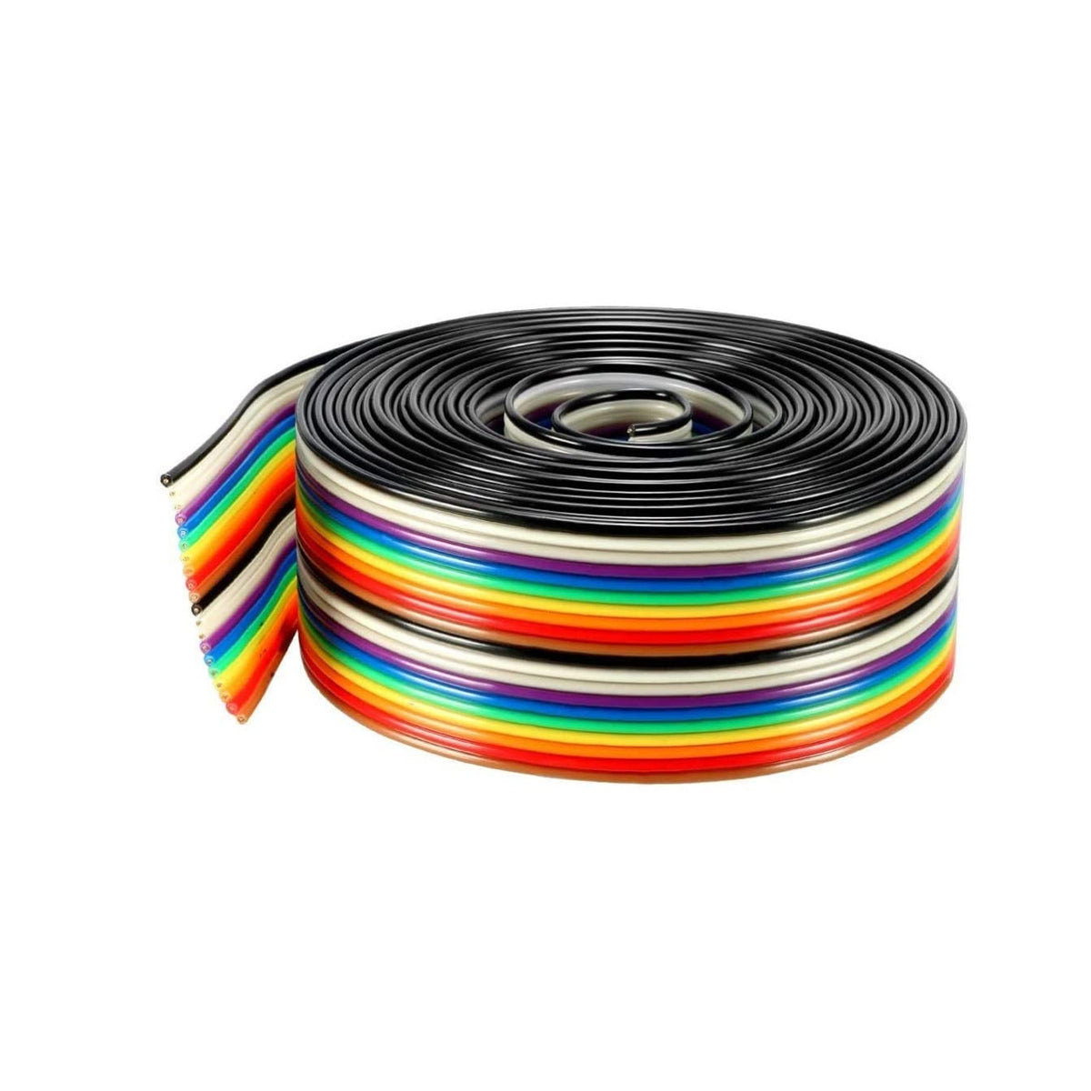 Cable Color Ribbed Rainbow Flat Ribbon Cable Multicolor Flat Ribbon Cable – REES52