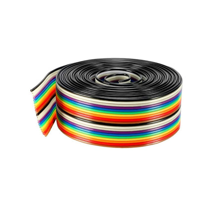 Rainbow Flat Ribbon Cable Multicolor Flat Ribbon Cable High-Density Flat Ribbon Cable (20 Wires/Meter) - RS6687