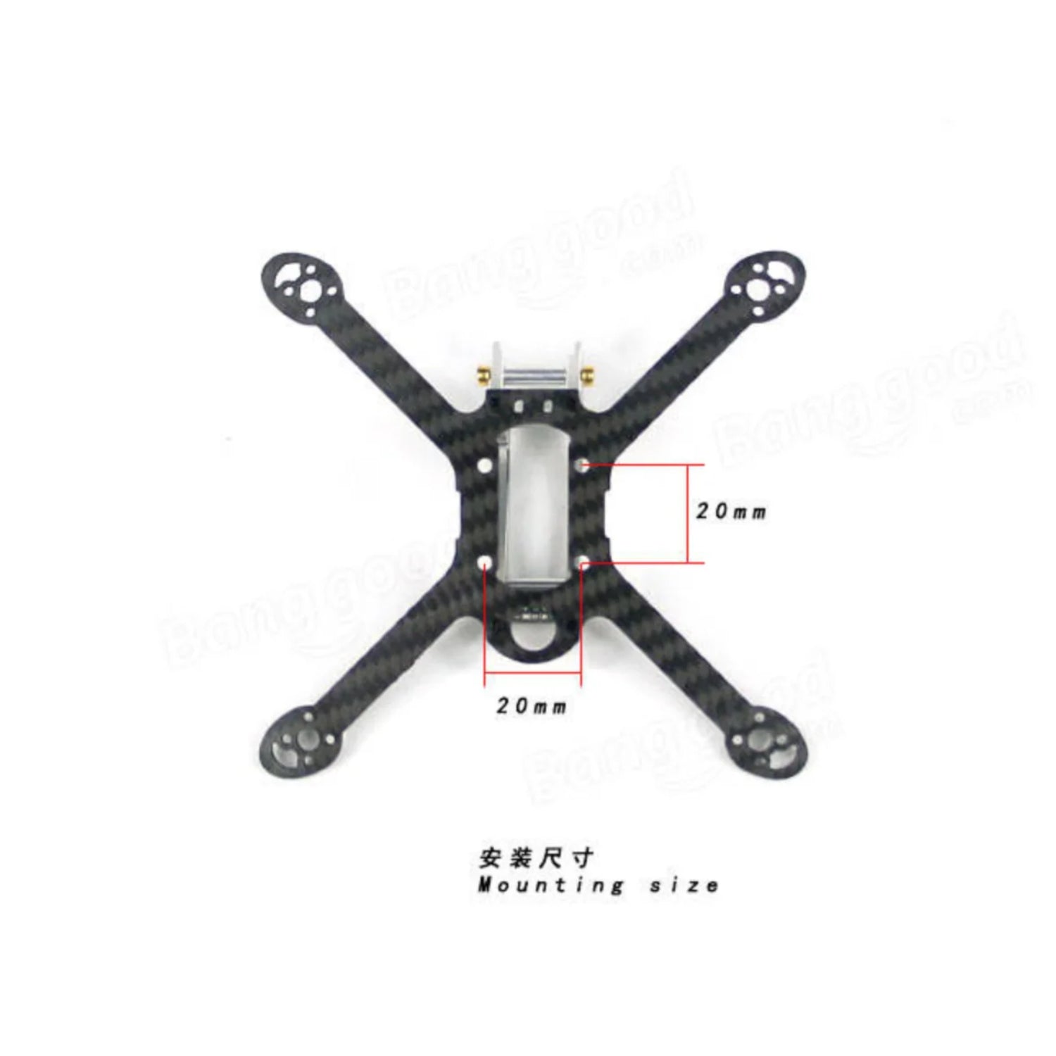 Kingkong FLY EGG 100 KIT 100mm Carbon Fiber Quadcopter Frame Kit High Speed FPV Racing Drone Frame Perfect For Indoor and Outdoor Flying - RS1386