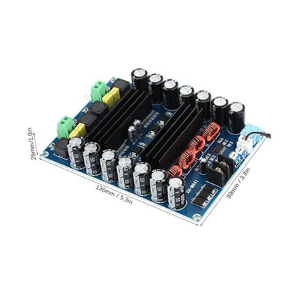 XH-M641 TPA3116D2 Digital Amplifier Board 2-Channel Audio Amplifier Kit 150W x 2 High Power Digital Audio Amplifier Board With 12V/24V Dual Voltage Operation For Car Audio Systems With Boost Board G2-010 - RS2551