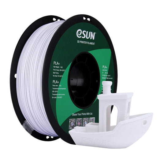 eSun PLA+ 1.75mm 3D Printing Filament PLA+ 3D Printing Filament High-Quality PLA+ 3D Printing Filament PLA Plus Filament 1.75mm 3D Filament Infinite Impresora 3D - 1KG - Cold White - RS3406