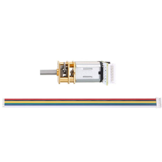 N20 Micro Gear Motor 12V 120 RPM Micro Metal Gear Motor With Encoder High-Torque Low-Speed Precision Micro Gear Motor - RS3441