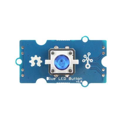 SeeedStudio Grove LED Button Grove System LED Button With Module Arduino Compatible LED Button Module Illuminated Pushbutton Module With Grove LED Button - Blue  - RS4755