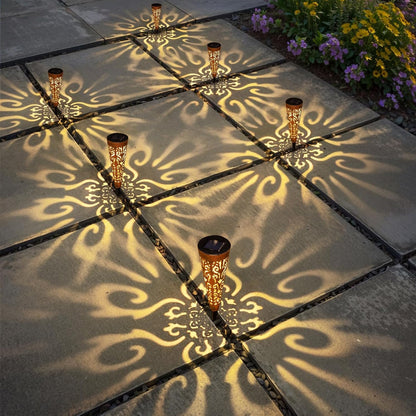 Solar Garden Lights Decorative Outdoor Solar Garden Lights Solar Lights Outdoor Waterproof IP65  Solar Pathway Lights Solar Powered Landscape Backyard Lawn Decor Lighting Stakes 15 Lumen Solar Lights - RS5859