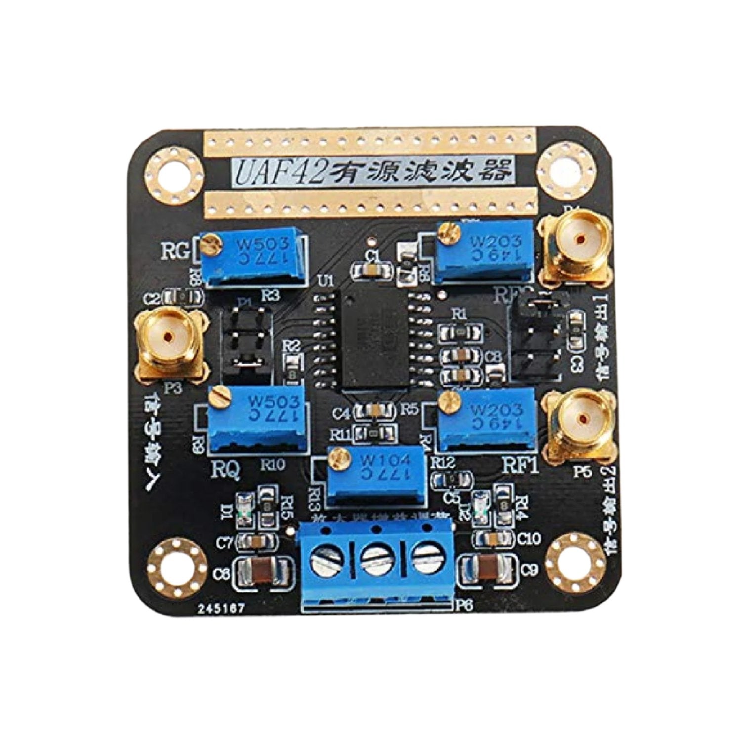 UAF42 Universal Active Filter Module High/Low/Band Pass Filter Module ...